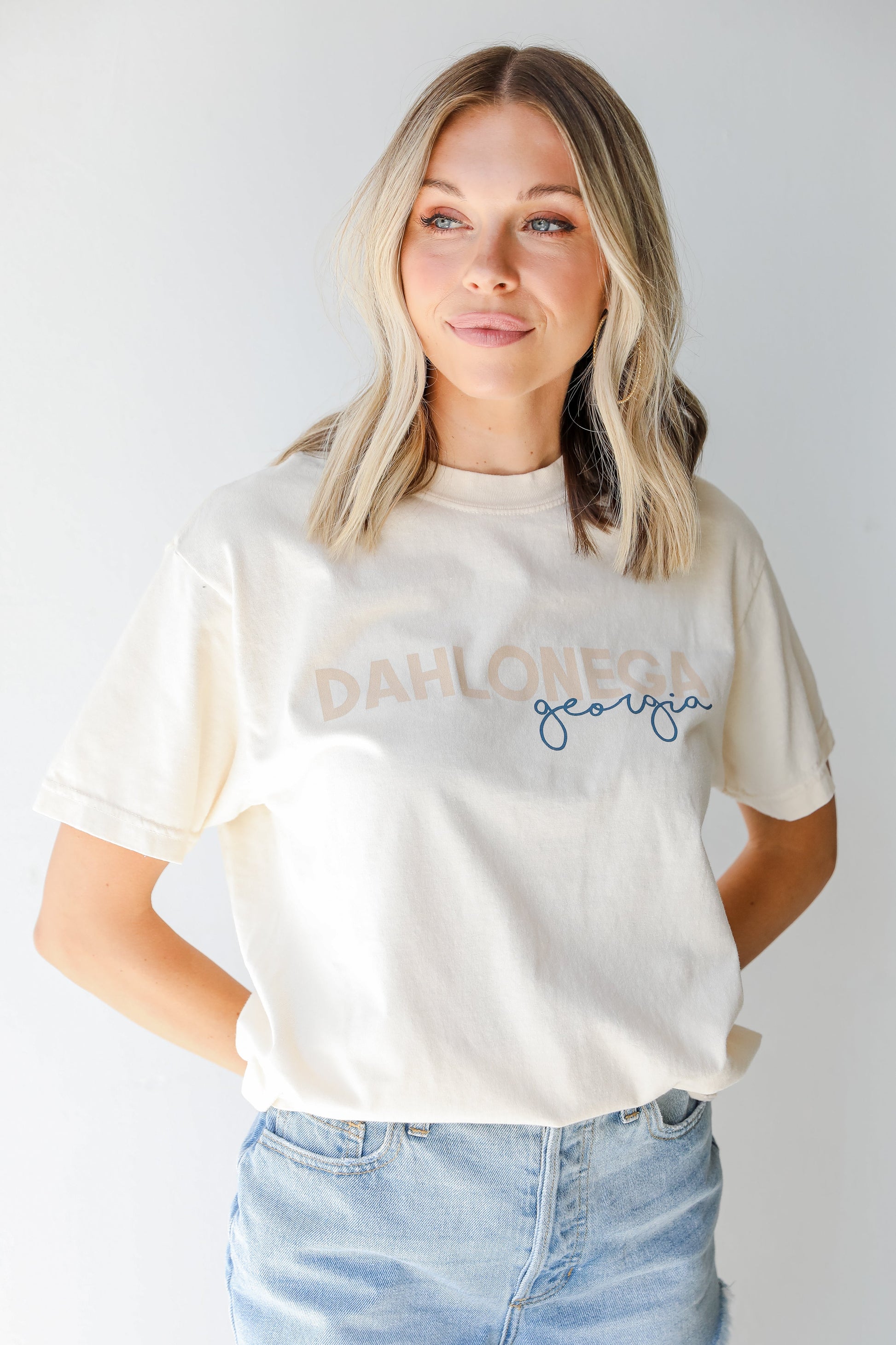 Dahlonega Georgia Mountain Tee on model