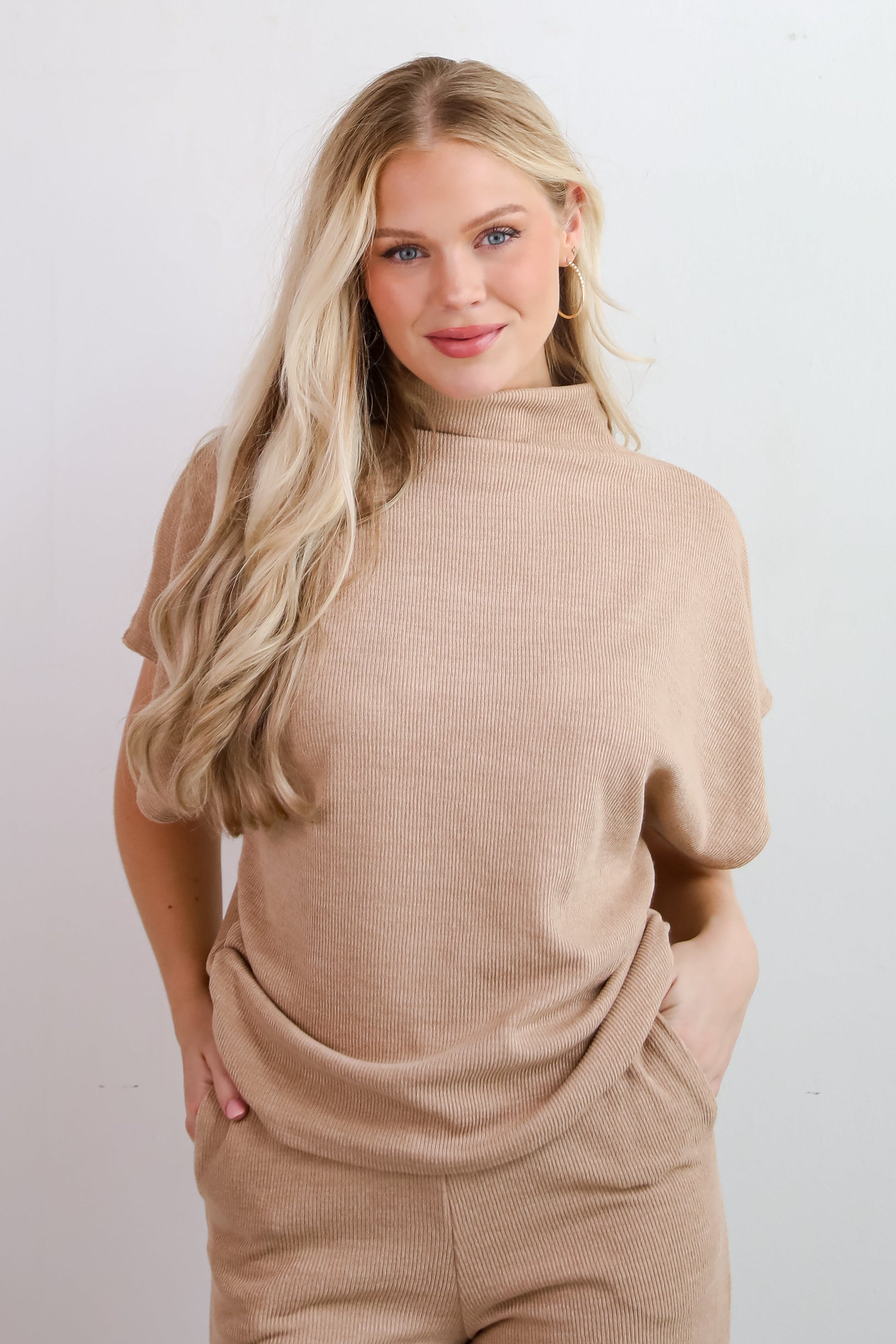 Luxe Coziness Beige Knit Top